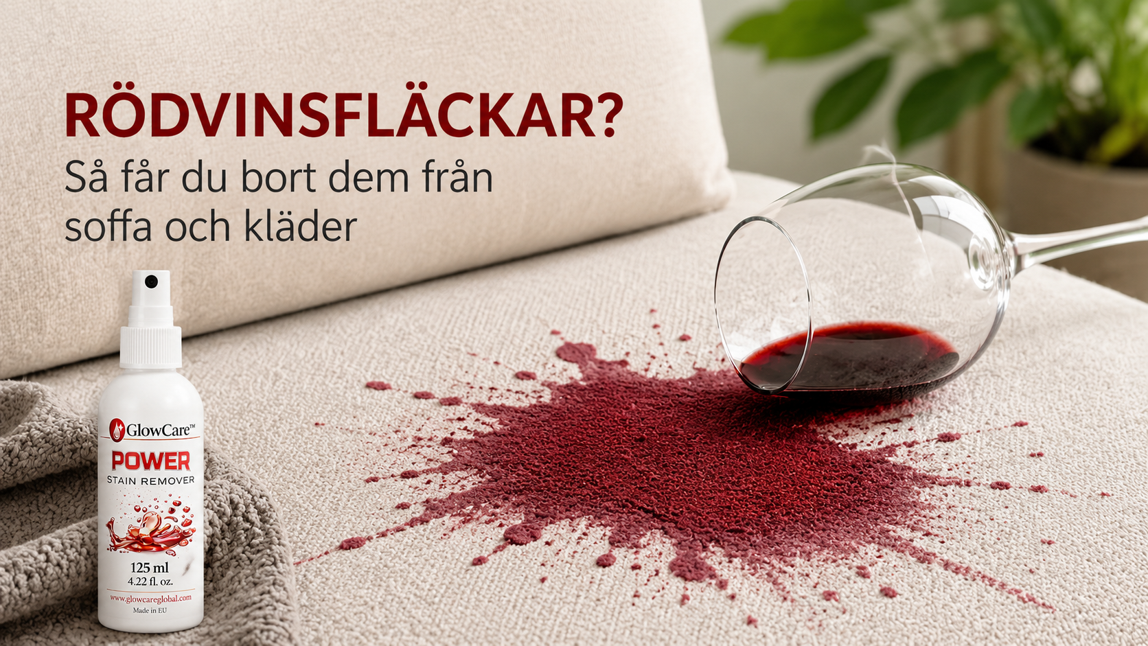 Så får du bort rödvinsfläckar från soffa och kläder