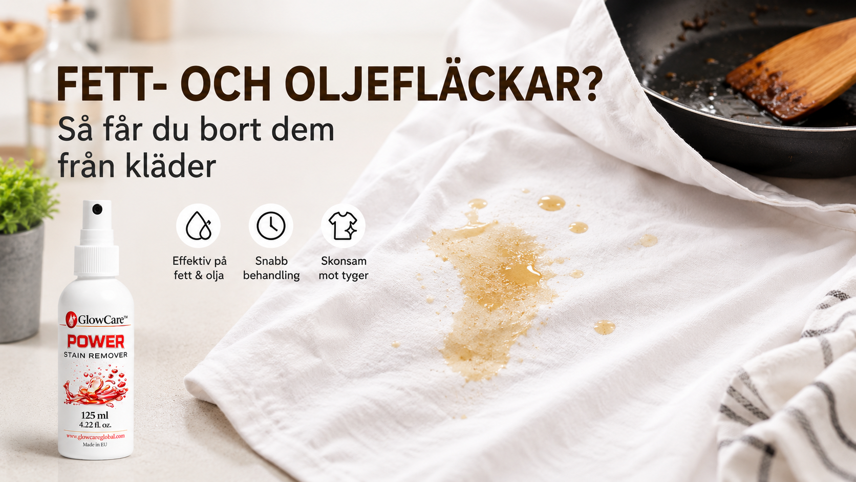 Hur får man bort fett- och oljefläckar från kläder?