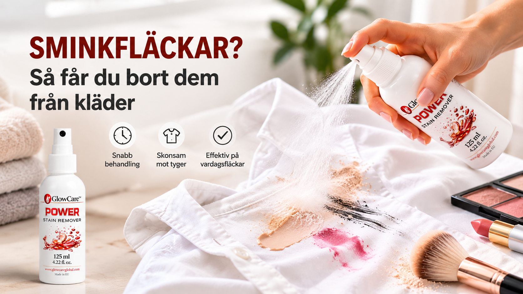 Hur får man bort sminkfläckar från kläder?