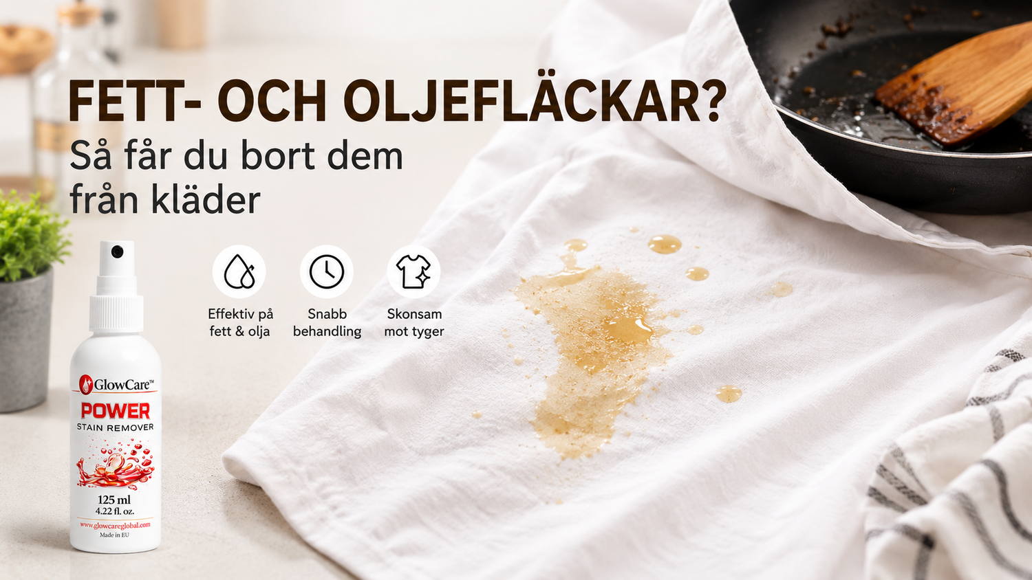 Hur får man bort fett- och oljefläckar från kläder?